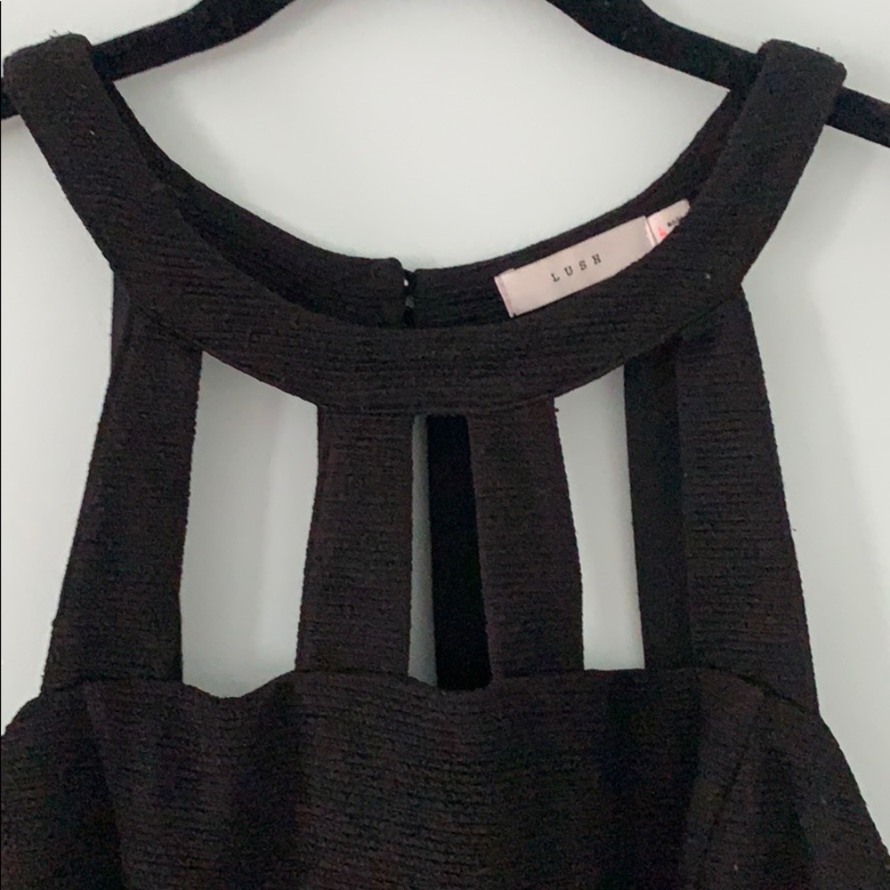 Lush Ribbed Cut Out Bodycon Dress - Picture 2 of 5